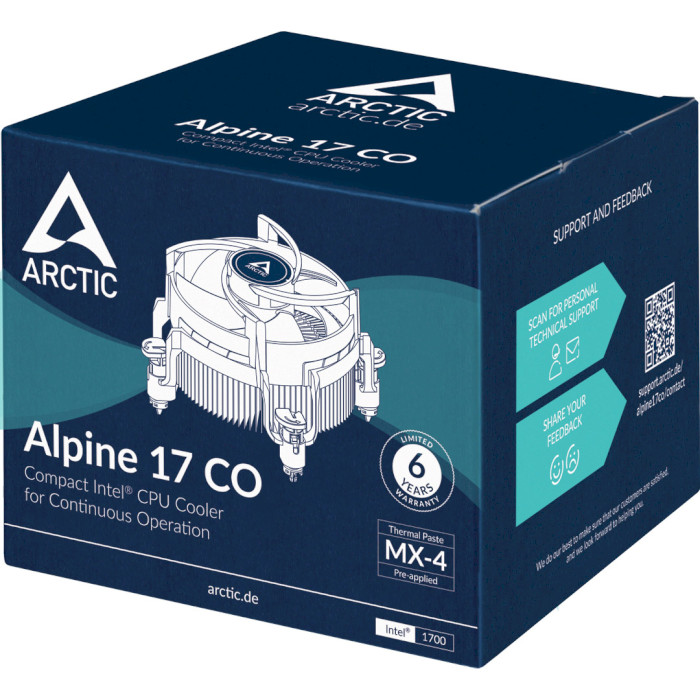 Кулер для процессора ARCTIC Alpine 17 CO (ACALP00041A)