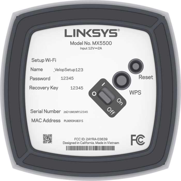 Wi-Fi Mesh система LINKSYS Atlas Pro 6 (MX5501-KE)
