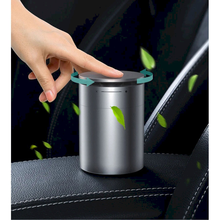 Автомобильный освежитель воздуха BASEUS Shadow Car CupHolder Silver (SUXUN-GYOS)