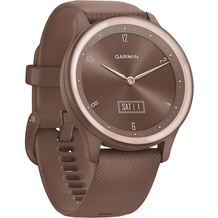 Смарт-часы GARMIN Vivomove Sport Cocoa Case and Silicone Band with Peach Gold Accents (010-02566-02)