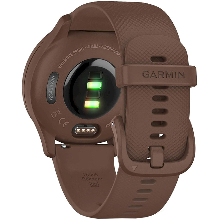 Смарт-годинник GARMIN Vivomove Sport Cocoa Case and Silicone Band with Peach Gold Accents (010-02566-02)