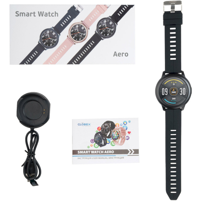 Смарт-часы GLOBEX Smart Watch Aero Black