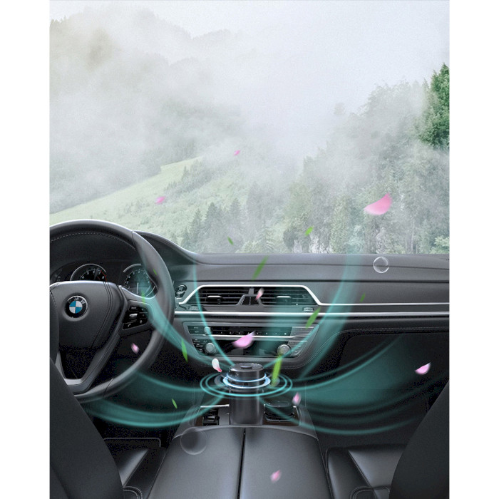 Автомобільний освіжувач повітря BASEUS Breeze Fan Air Freshener Silver (SUXUN-WF0S)