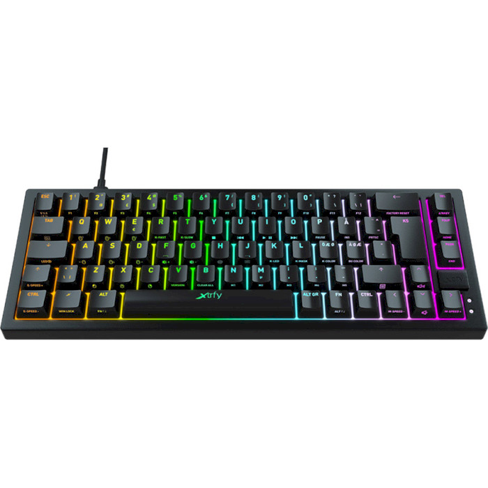 Клавіатура XTRFY K5 Compact RGB UA Black (K5-RGB-CPT-BLACK-R-UKR)