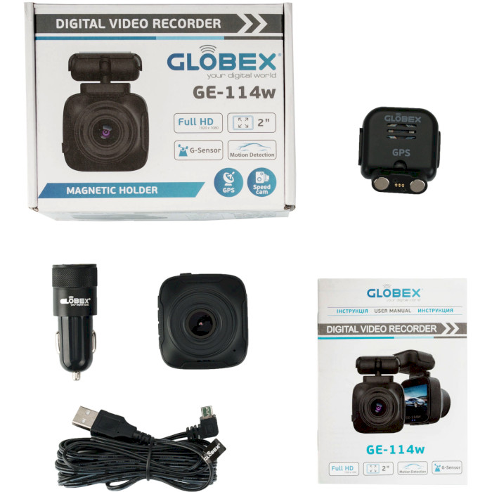 Автомобильный видеорегистратор GLOBEX GE-114w