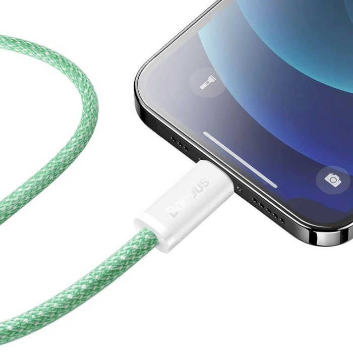 Кабель BASEUS Dynamic Series Fast Charging Data Cable Type-C to iP 20W 1м Green (CALD000006)