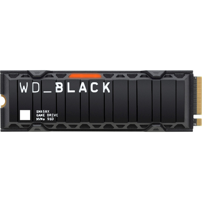 SSD диск WD Black SN850X w/heatsink 1TB M.2 PCIe (WDS100T2XHE)