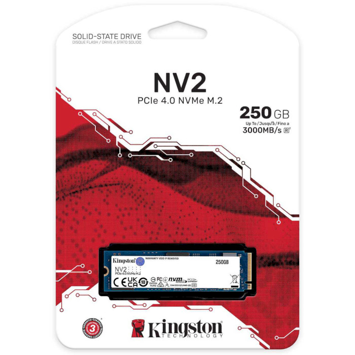 SSD диск KINGSTON NV2 250GB M.2 NVMe (SNV2S/250G)