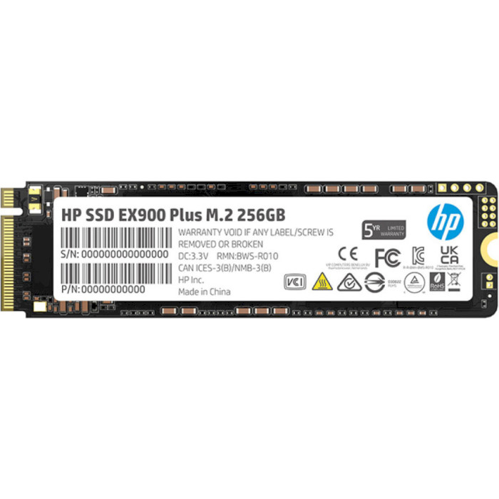 SSD диск HP EX900 Plus 256GB M.2 NVMe (35M32AA#ABB)