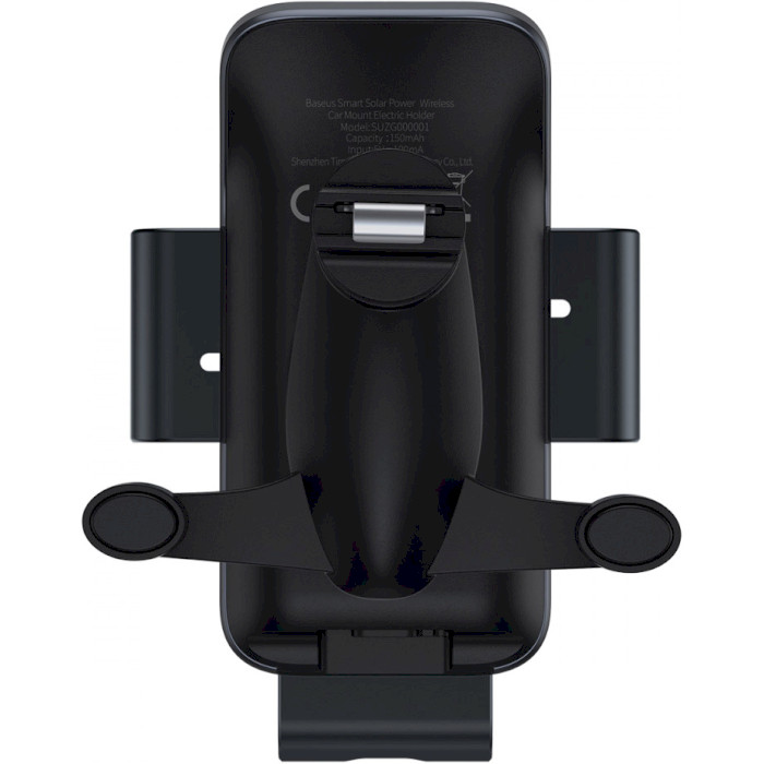 Автотримач для смартфона BASEUS Smart Solar Power Wireless Car Mount Electric Holder Black (SUZG000001)