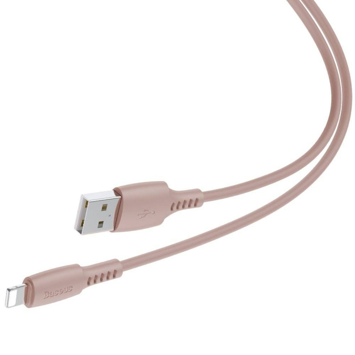 Кабель BASEUS Colourful Cable USB to Lightning 2.4A 1.2м Pink (CALDC-04)