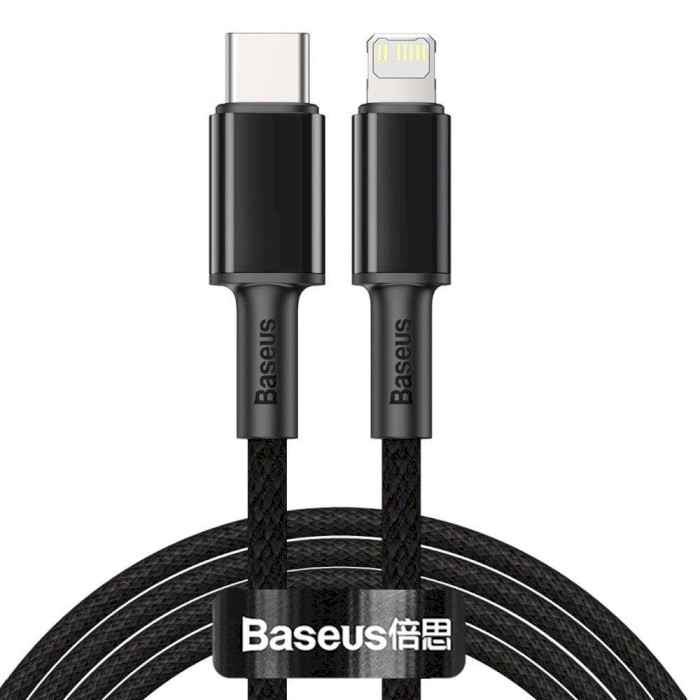 Кабель BASEUS High Density Braided Fast Charging Data Cable Type-C to Lightning 20W 2м Black (CATLGD-A01)