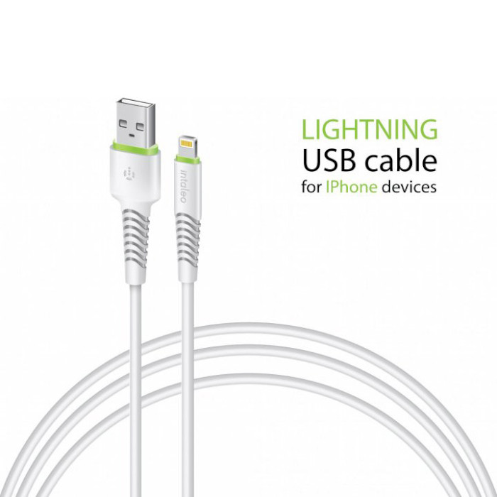 Кабель INTALEO CBFLEXL1 USB-A to Lightning 1.2м White (1283126487460)