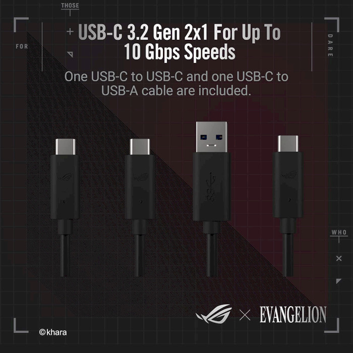 Кишеня зовнішня ASUS ROG Strix Arion EVA Edition M.2 SSD to USB 3.2 (90DD02H2-M09000)