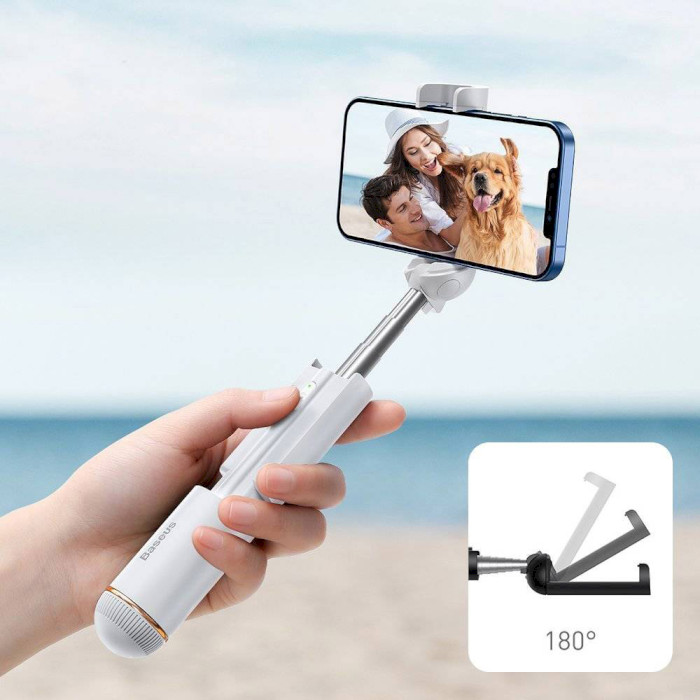 Монопод для селфі BASEUS Ultra Mini Bluetooth Folding Selfie Stick White (SUDYZP-G02)