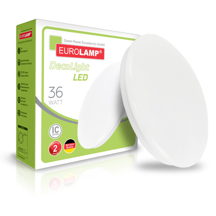 Світильник EUROLAMP LED DecoLight Round New 36W 4000K (LED-ENLR-36/4(F)NEW)