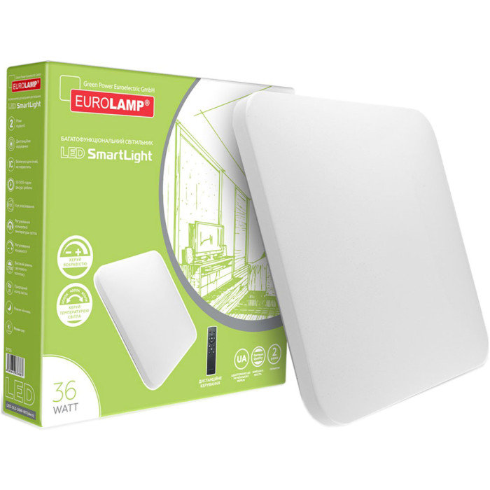 Светильник EUROLAMP LED Smart Light Deko Square N17 36W 3000-6500K (LED-SLS-36W-N17(DECO))