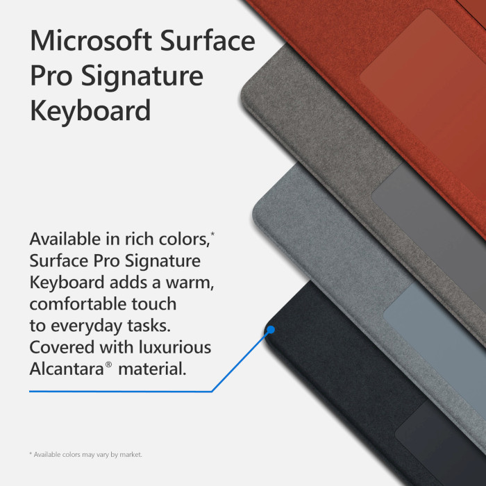 Клавиатура для планшета MICROSOFT Surface Pro Signature Keyboard Cover Black + Slim Pen 2 Bundle (8X6-00007)