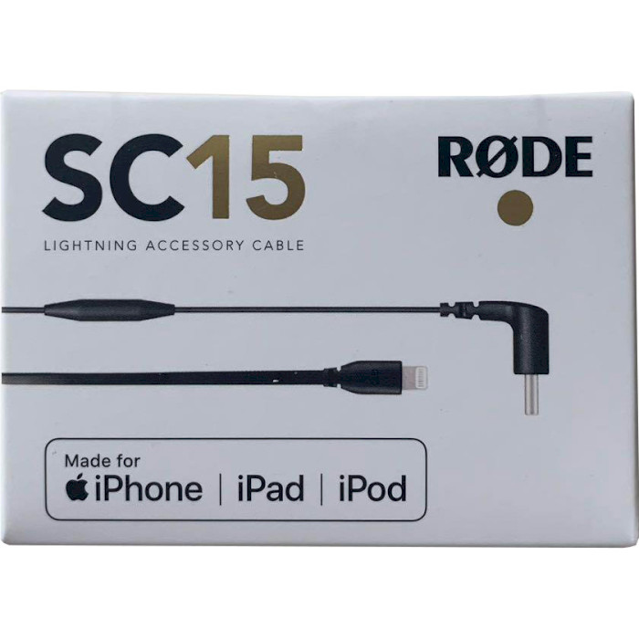 Кабель RODE SC15 Accessory Cable Lightning - USB-C 0.3м Black (400.830.089)