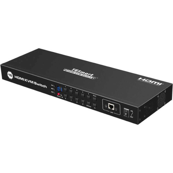 KVM-переключатель TESLA SMART Rack Mount HDMI 16x1 with Support 4K RS232 LAN Control USB2.0