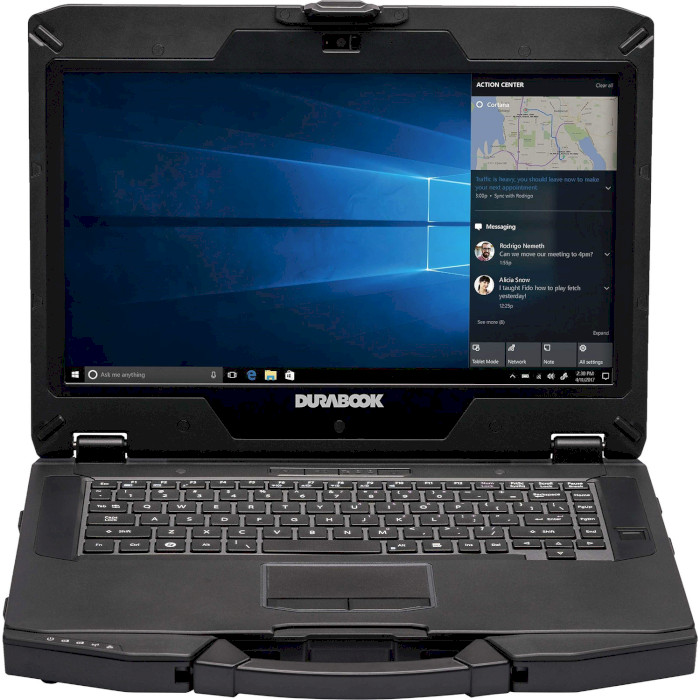 Защищённый ноутбук DURABOOK S14I Black (S4E1A211EAXX)