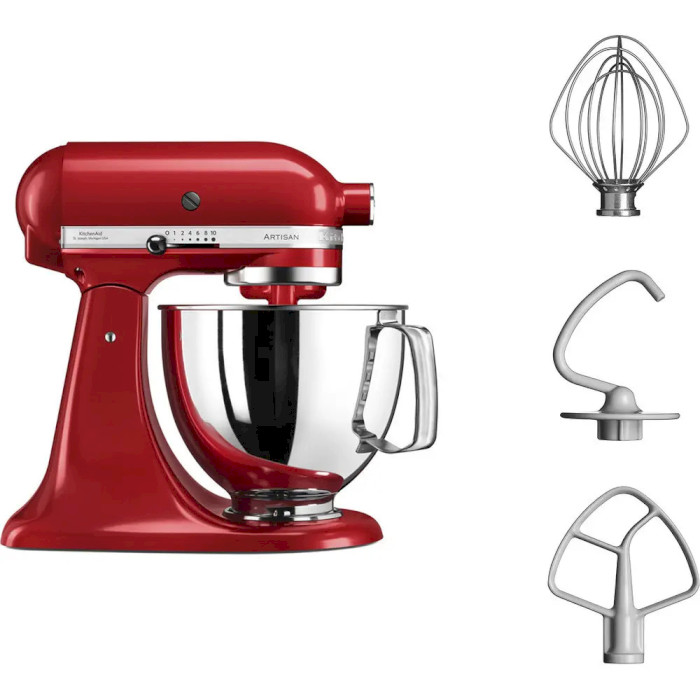 Планетарний міксер KITCHENAID Artisan 5KSM125 Empire Red (5KSM125EER)