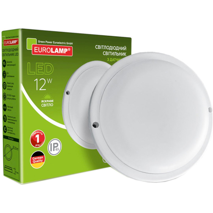 Світильник EUROLAMP LED-NLR-12/50(SENSOR) 12W 5000K