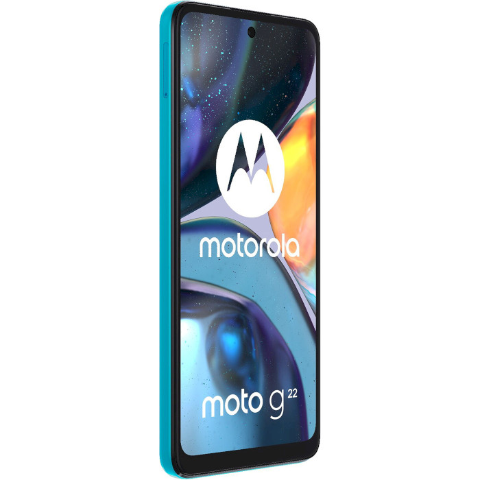 Смартфон MOTOROLA Moto G22 4/128GB Iceberg Blue (PATW0033UA)