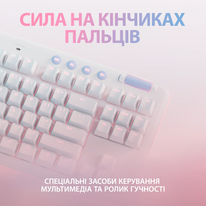 Клавіатура LOGITECH G713 TKL Tactile Switch UA Off-White (920-010422)