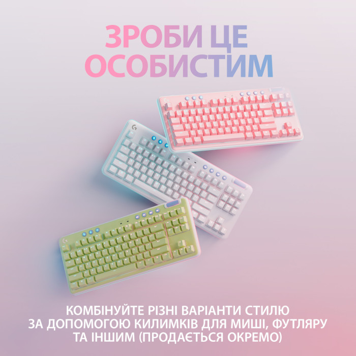 Клавиатура беспроводная LOGITECH G715 TKL Tactile Switch UA Off-White (920-010465)