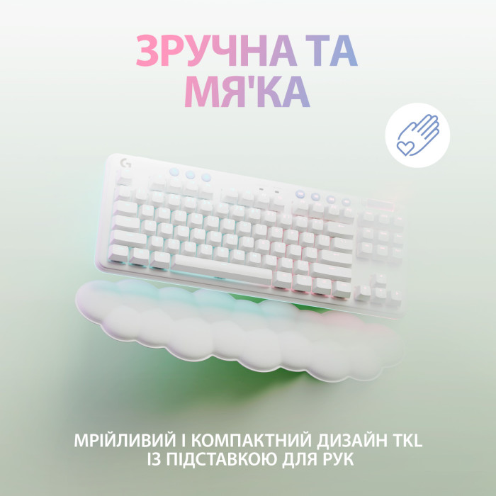 Клавиатура беспроводная LOGITECH G715 TKL Tactile Switch UA Off-White (920-010465)