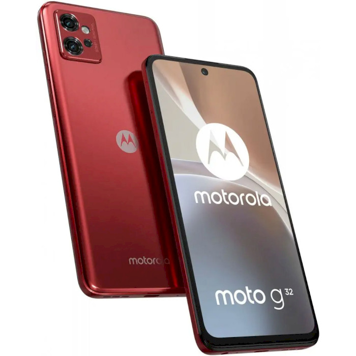 Смартфон MOTOROLA Moto G32 6/128GB Satin Maroon (PAUU0029RS)