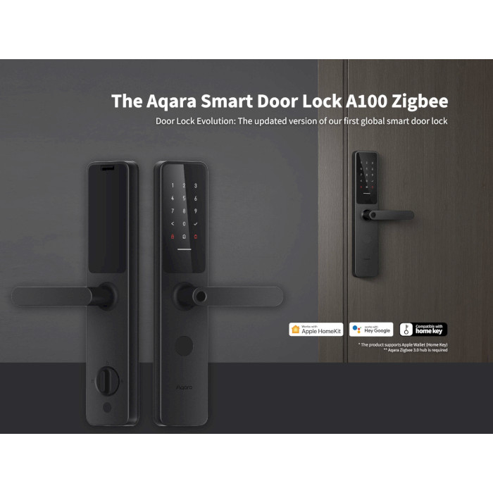 Розумний замок AQARA A100 Zigbee Smart Door Lock EU (ZNMS02ES)