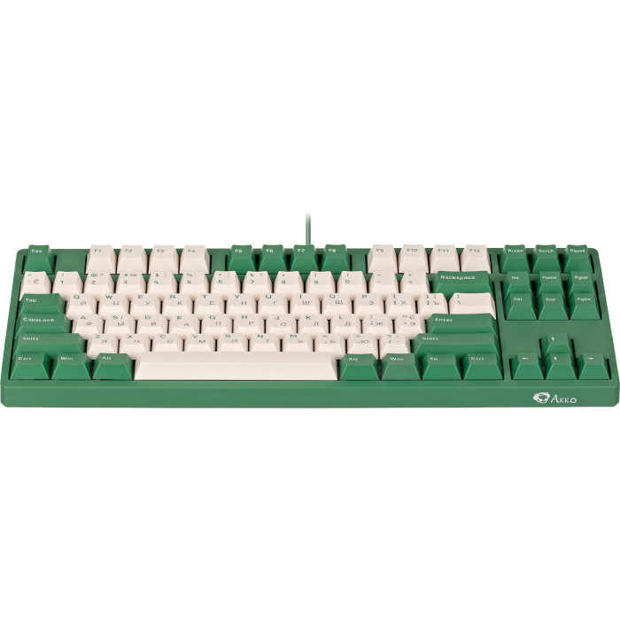 Клавіатура AKKO Matcha Red Bean-3087DS Cherry MX Red RU Green