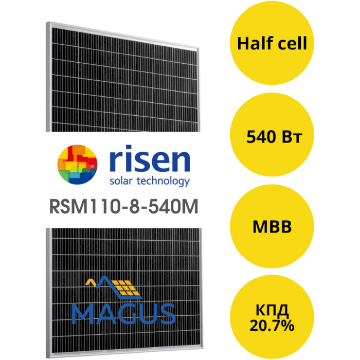 Солнечная панель RISEN 540W Titan RSM110-8-540M