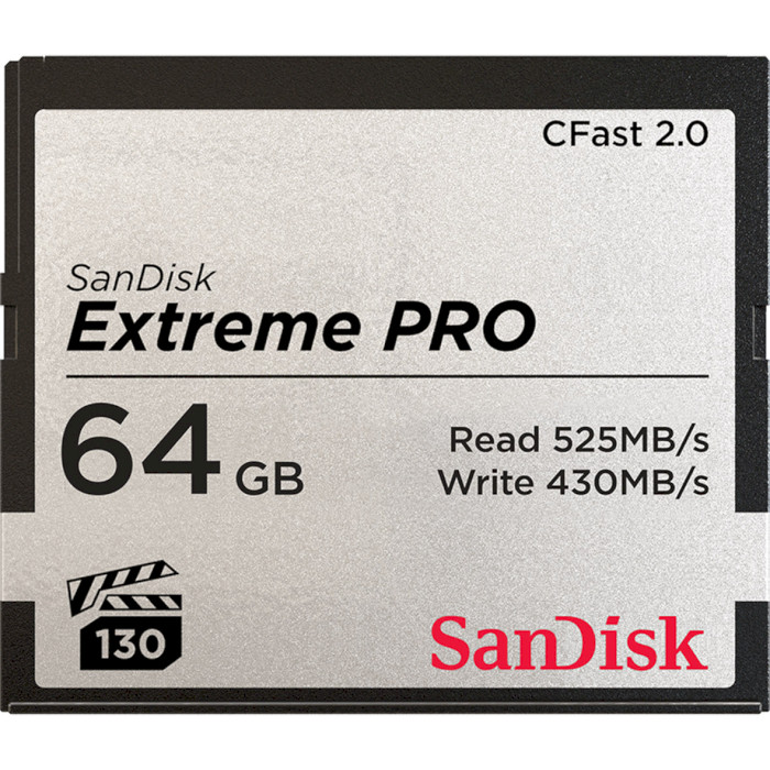Карта памяти SANDISK CFast 2.0 Extreme Pro 64GB (SDCFSP-064G-G46D)