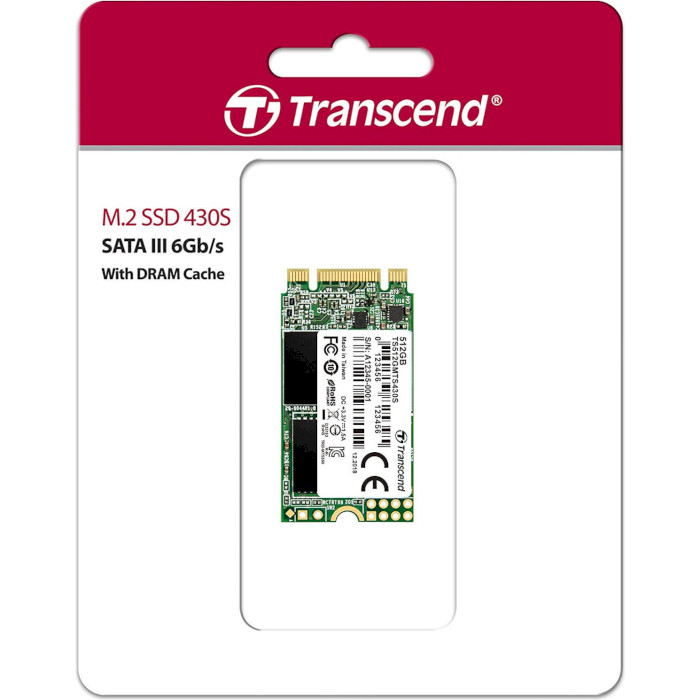 SSD диск TRANSCEND MTS430S 1TB M.2 SATA (TS1TMTS430S)