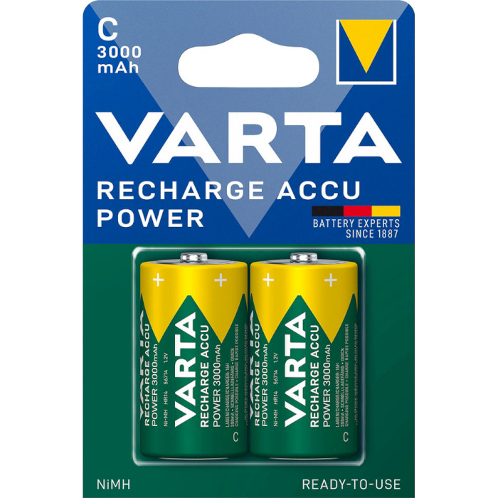 Аккумулятор VARTA Recharge Accu Power C 3000mAh 2шт/уп (56714 101 402)