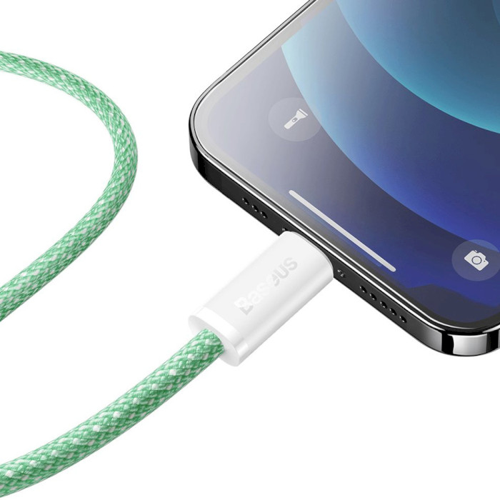 Кабель BASEUS Dynamic Series Fast Charging Data Cable Type-C to iP 20W 2м Green (CALD000106)