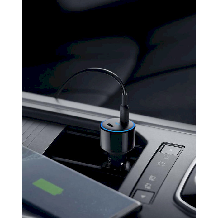 Автомобільний зарядний пристрій ANKER PowerDrive+ III Duo 48W Black (A2725H12)
