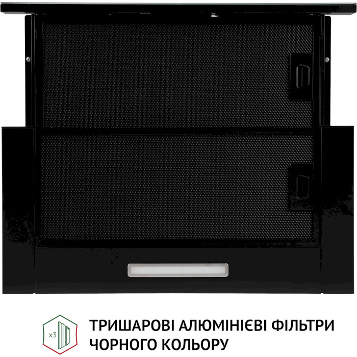 Витяжка PERFELLI TLS 6363 BL 700 LED Sensor Black