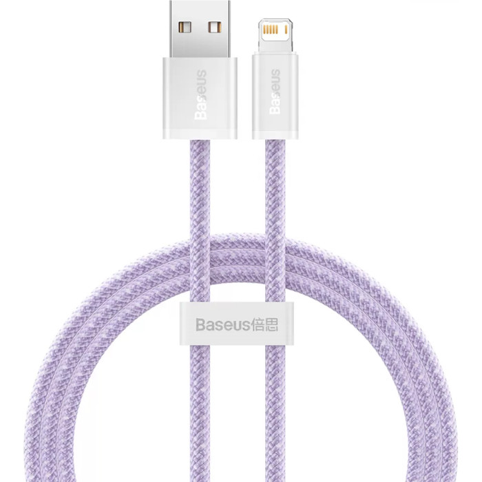 Кабель BASEUS Dynamic Series Fast Charging Data Cable USB to iP 2.4A 1м Purple (CALD000405)