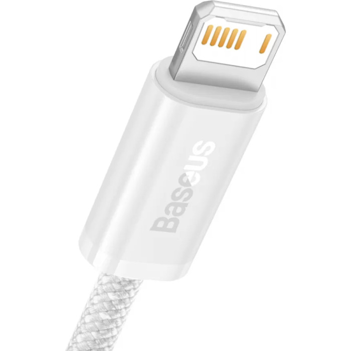 Кабель BASEUS Dynamic Series Fast Charging Data Cable USB to iP 2.4A 1м White (CALD000402)