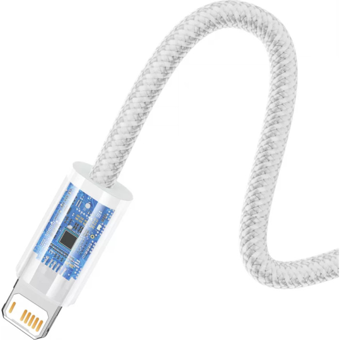 Кабель BASEUS Dynamic Series Fast Charging Data Cable USB to iP 2.4A 1м White (CALD000402)