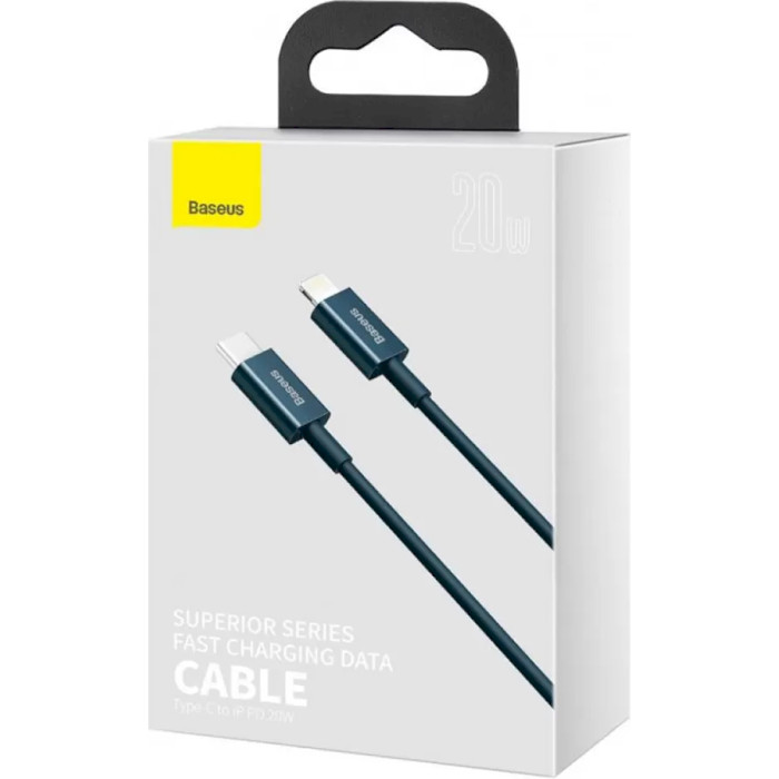 Кабель BASEUS Superior Series Fast Charging Data Cable Type-C to iP PD 20W 1м Blue (CATLYS-A03)