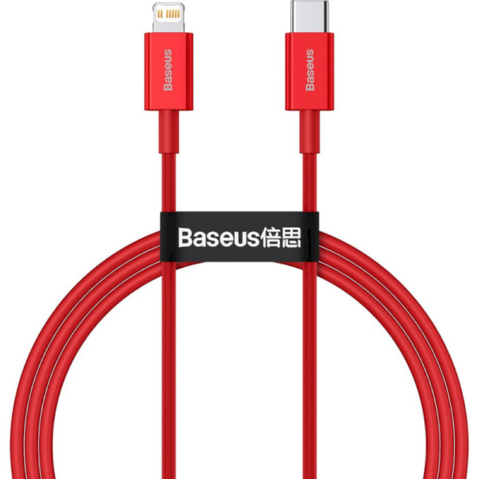 Кабель BASEUS Superior Series Fast Charging Data Cable Type-C to iP PD 20W 1м Red (CATLYS-A09)