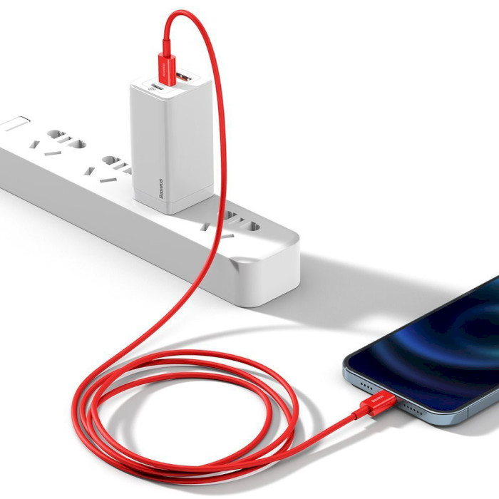 Кабель BASEUS Superior Series Fast Charging Data Cable Type-C to iP PD 20W 1м Red (CATLYS-A09)