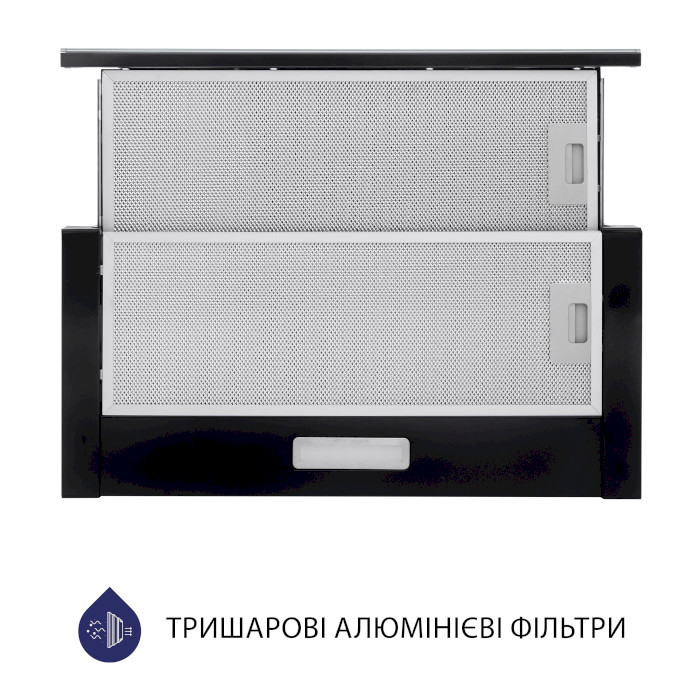 Витяжка MINOLA HTLS 6734 BL 1100 LED GLASS