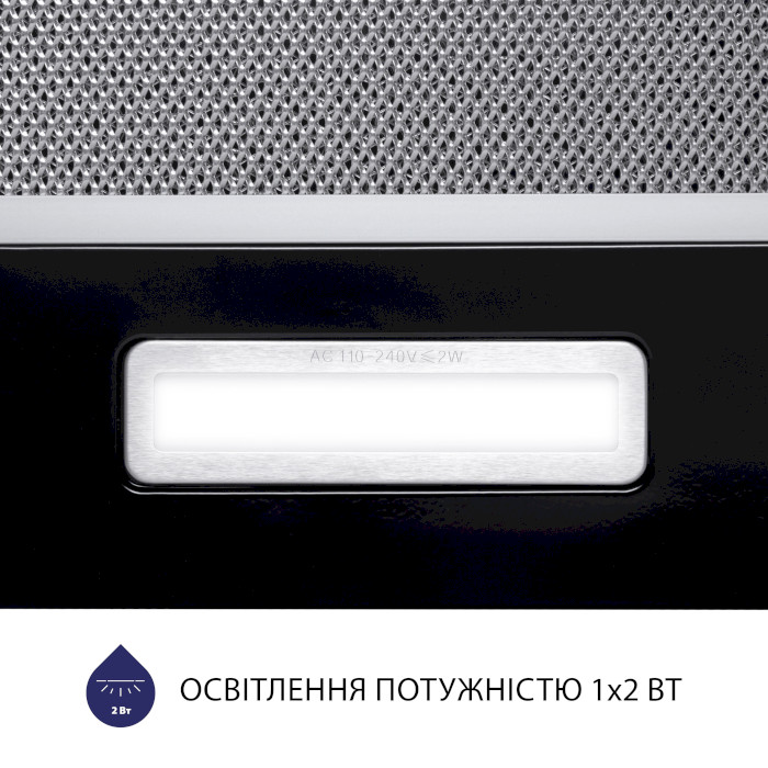 Витяжка MINOLA HTLS 6734 BL 1100 LED GLASS