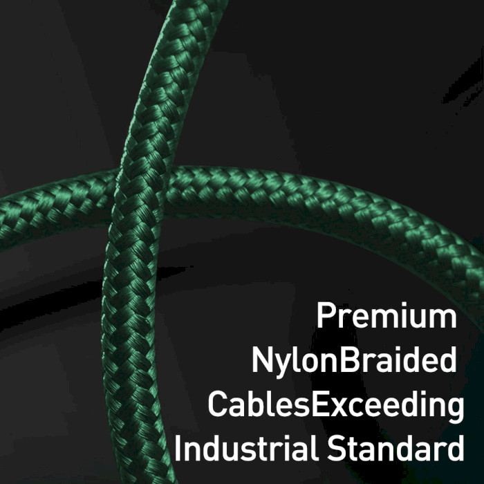 Кабель BASEUS Display Fast Charging Data Cable USB to Type-C 66W 2м Green (CASX020106)